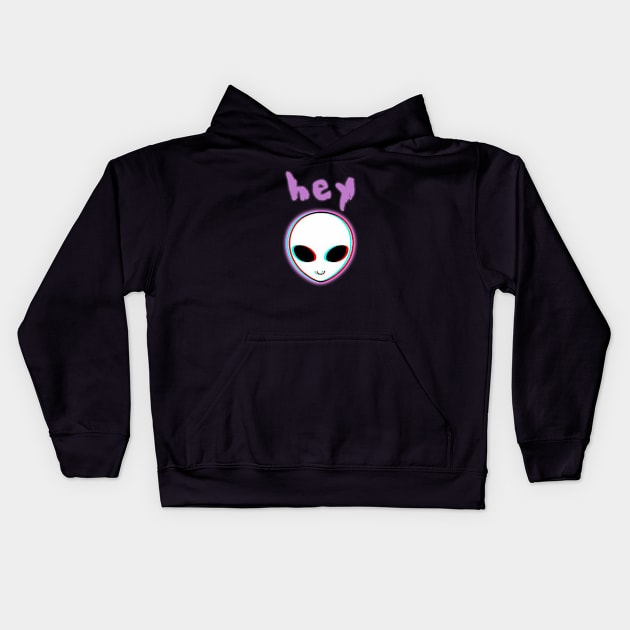 Alien  welcomes you in area 51 Kids Hoodie by focusLBdesigns